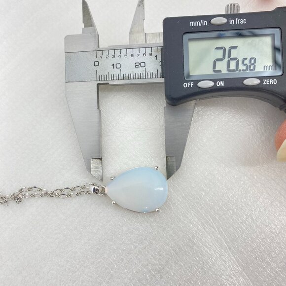 FAC Moonstone Teardrop Pendant Necklace NWT - Picture 6 of 8